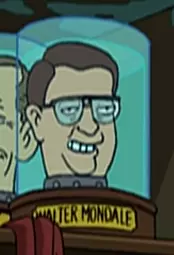 Walter Mondale's head